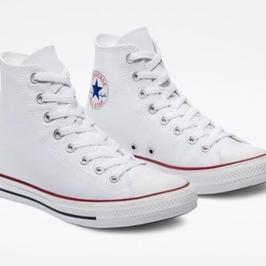 *%75 OFF* converse white high tops